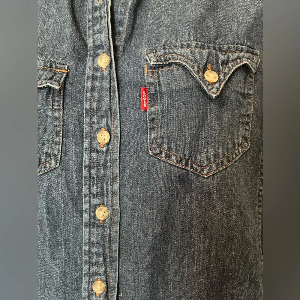 Women’s Levi Red Tab Western Shirt, Size Small - Picture 3 of 7